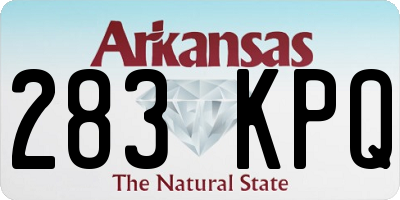 AR license plate 283KPQ