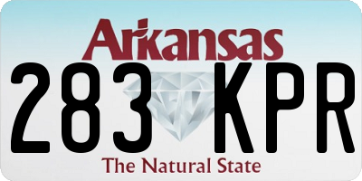 AR license plate 283KPR