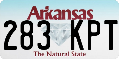 AR license plate 283KPT