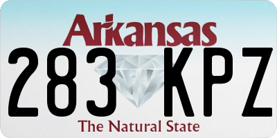 AR license plate 283KPZ