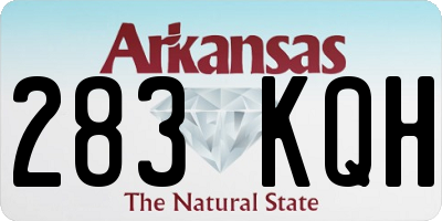 AR license plate 283KQH