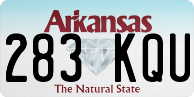 AR license plate 283KQU
