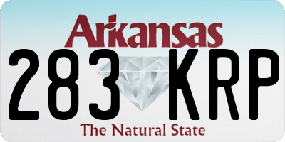 AR license plate 283KRP