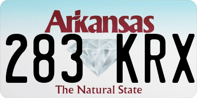 AR license plate 283KRX