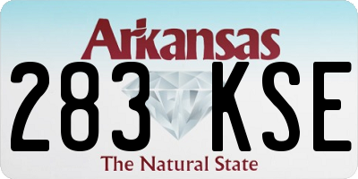 AR license plate 283KSE