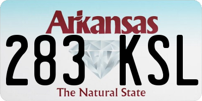 AR license plate 283KSL