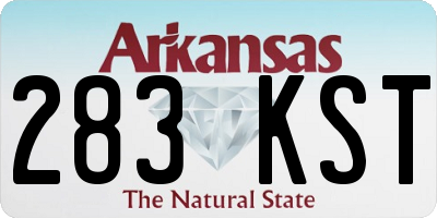 AR license plate 283KST