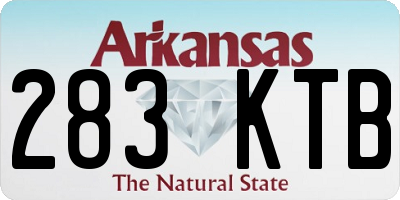 AR license plate 283KTB