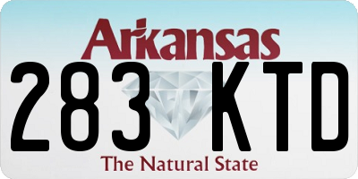 AR license plate 283KTD