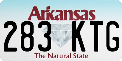 AR license plate 283KTG
