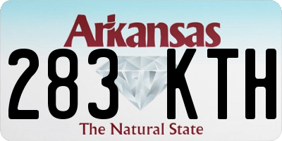 AR license plate 283KTH