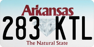 AR license plate 283KTL