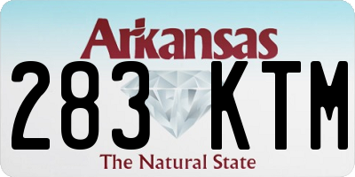 AR license plate 283KTM