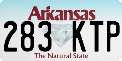 AR license plate 283KTP