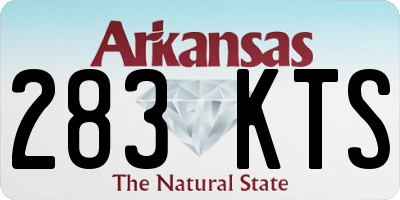 AR license plate 283KTS
