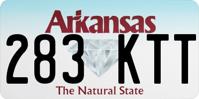 AR license plate 283KTT