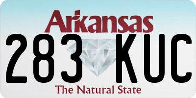 AR license plate 283KUC