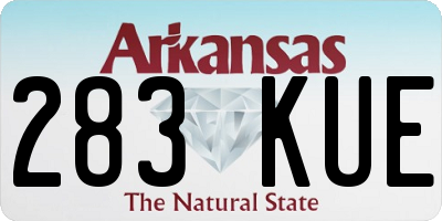 AR license plate 283KUE