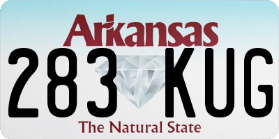 AR license plate 283KUG