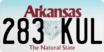 AR license plate 283KUL