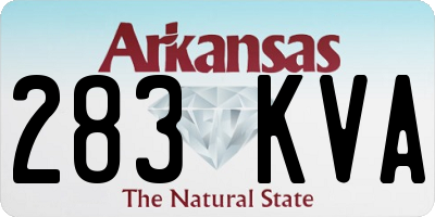 AR license plate 283KVA