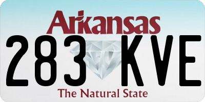 AR license plate 283KVE
