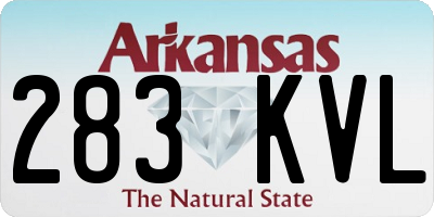 AR license plate 283KVL