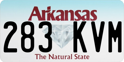 AR license plate 283KVM