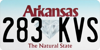 AR license plate 283KVS