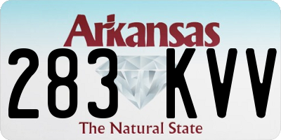 AR license plate 283KVV