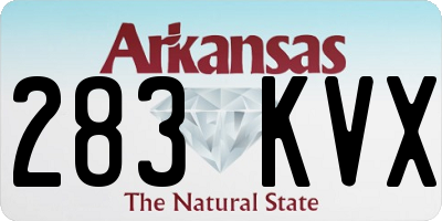 AR license plate 283KVX