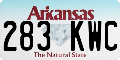 AR license plate 283KWC