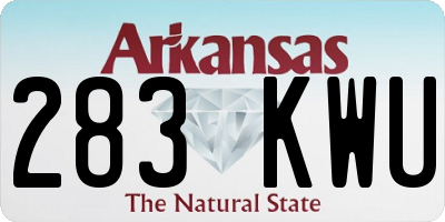 AR license plate 283KWU