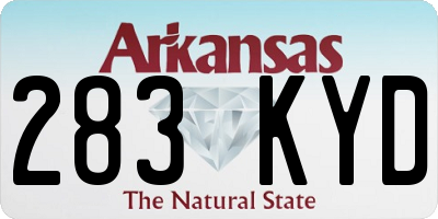 AR license plate 283KYD