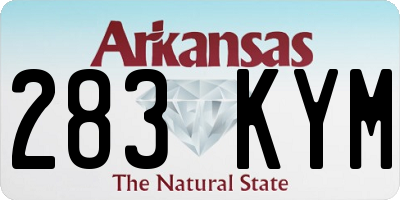 AR license plate 283KYM