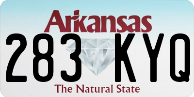 AR license plate 283KYQ