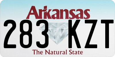 AR license plate 283KZT