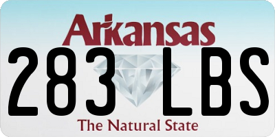AR license plate 283LBS