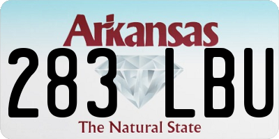 AR license plate 283LBU