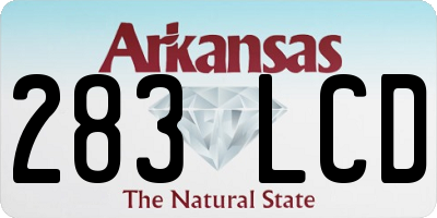 AR license plate 283LCD