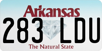 AR license plate 283LDU
