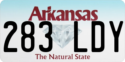 AR license plate 283LDY