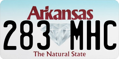 AR license plate 283MHC