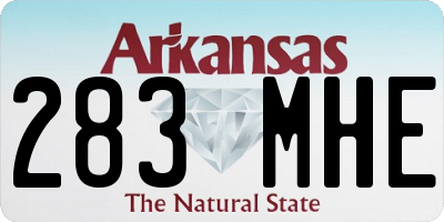 AR license plate 283MHE