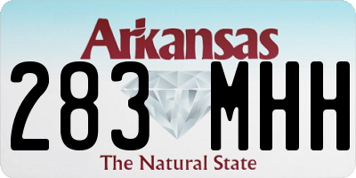 AR license plate 283MHH