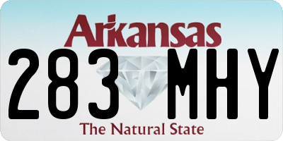 AR license plate 283MHY