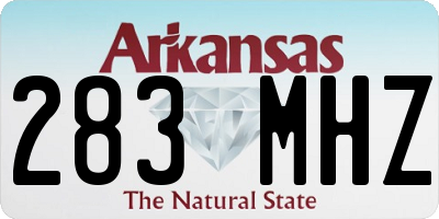 AR license plate 283MHZ