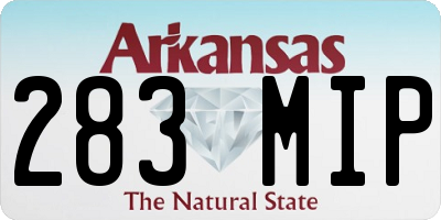 AR license plate 283MIP
