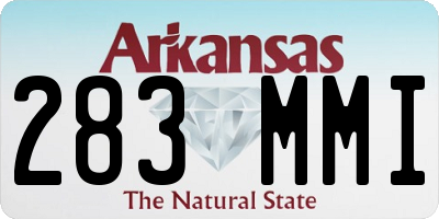 AR license plate 283MMI