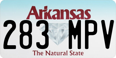 AR license plate 283MPV